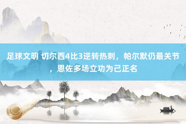 足球文明 切尔西4比3逆转热刺，帕尔默仍最关节，恩佐多场立功为己正名