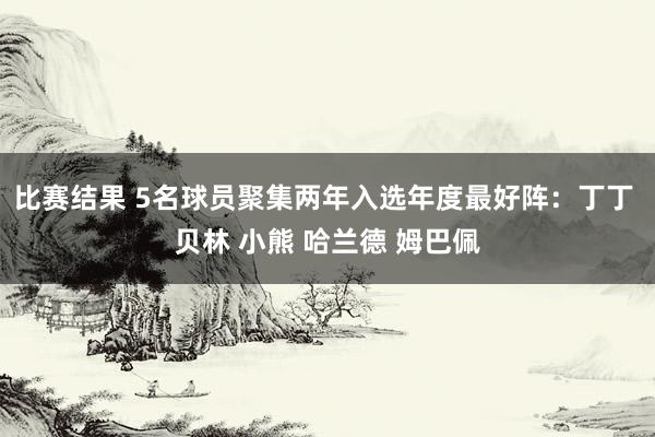 比赛结果 5名球员聚集两年入选年度最好阵：丁丁 贝林 小熊 哈兰德 姆巴佩